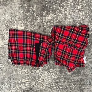 Matching flannel PJ set